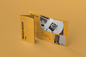 A4 TRIFOLD/BROCHURE MOCKUP