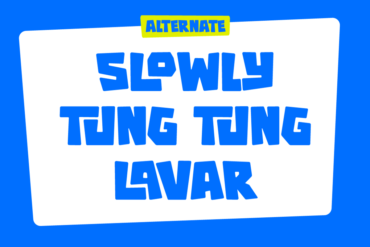 Goblox Fun Game Display Font, a Handwritten Font by Serbaneka Studio (Photo 2 of 5)