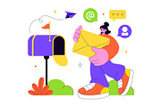 10 Email Service Illustration, an Object Illustration by denayunebgt (Thumbnail 4 of 4)