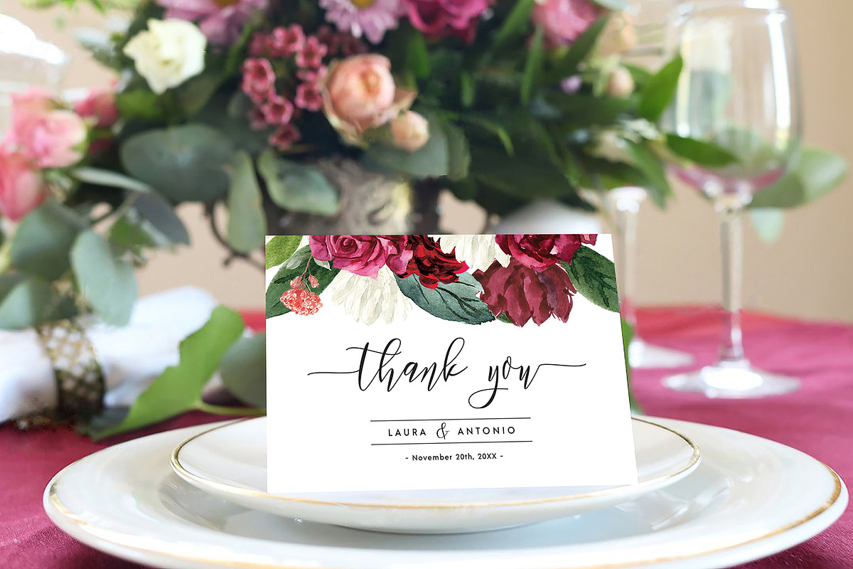 Thank You Card, an Invitation Template by ShineOnWedding (Photo 7 of 11)