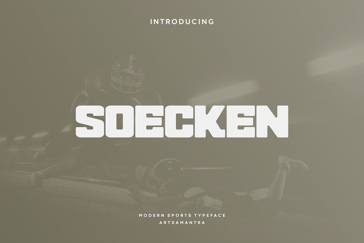 Soecken - Modern Display Typeface, a Slab Serif Font by garismantra (Photo 1 of 4)
