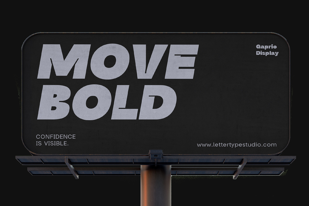 Gaprio Display a Bold Branding Sans, a Sans Serif Font by Lettertype Studio (Photo 8 of 15)