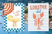 Italian Dolce Vita clipart & posters, an Object Graphic by Tani Kuzminka (Thumbnail 5 of 15)