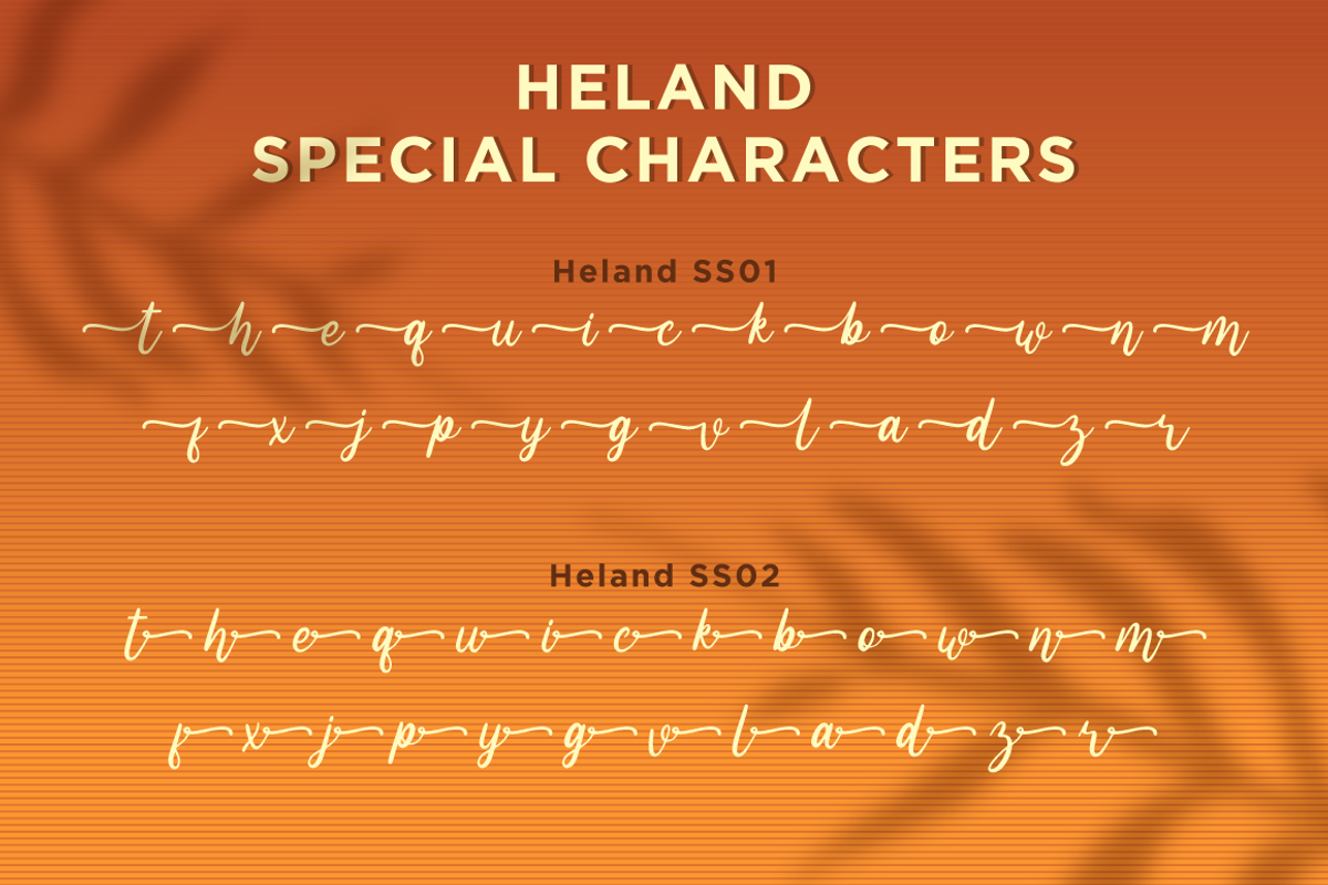 Heland - Display Script Font, a Script Font by Attype (Photo 6 of 8)