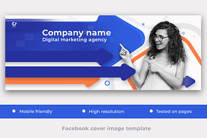Facebook page cover image template, a Social Media Template by anchor_point_heshan