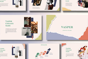 Vasper Collage Keynote, a Presentation Template by Overcloud