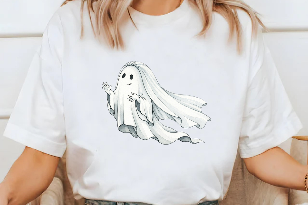 Pin-Up Ghost Girl Clipart, an Illustration by Libby Wishes (Photo 4 of 7)
