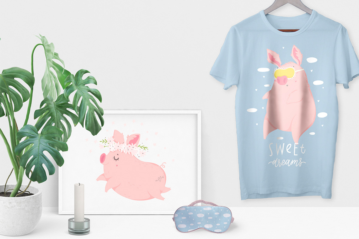 Funny pig - calendar 2019, a Seasonal Illustration by Artnis (Photo 9 of 12)