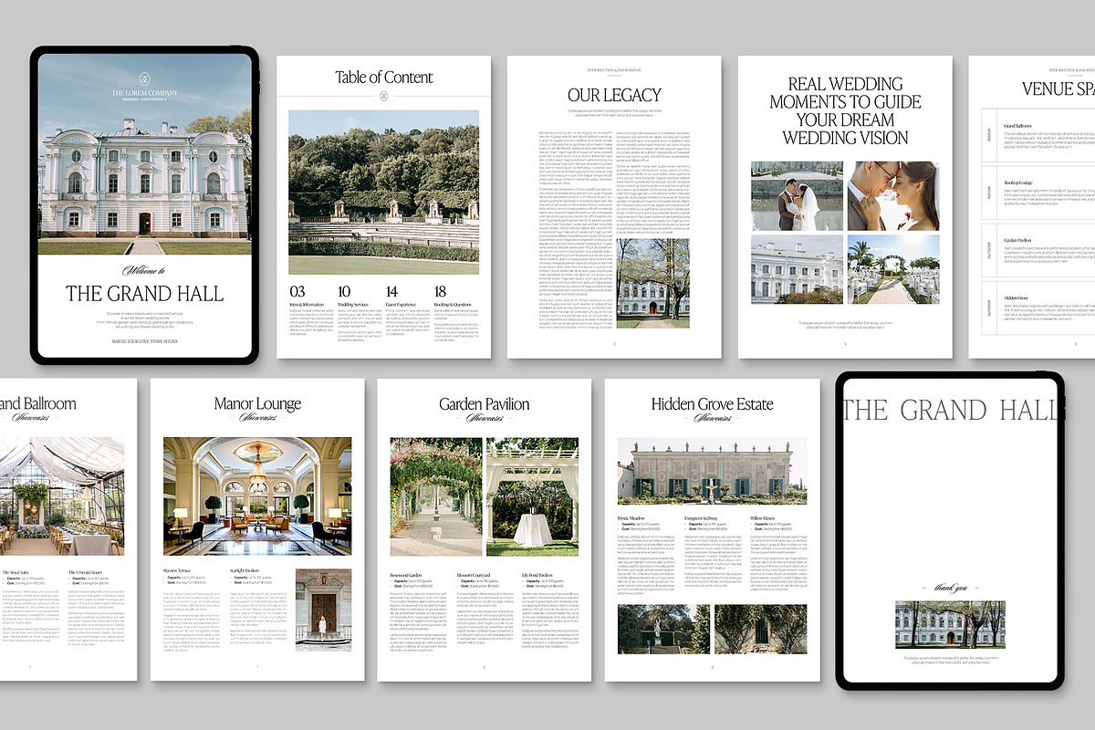 Digital Wedding Venue Brochure, a Brochure Template by BrandPacks (Photo 2 of 6)