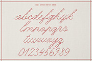 Fine Stitch Embroidered Script Font, a Script Font by AnMark (Thumbnail 9 of 13)
