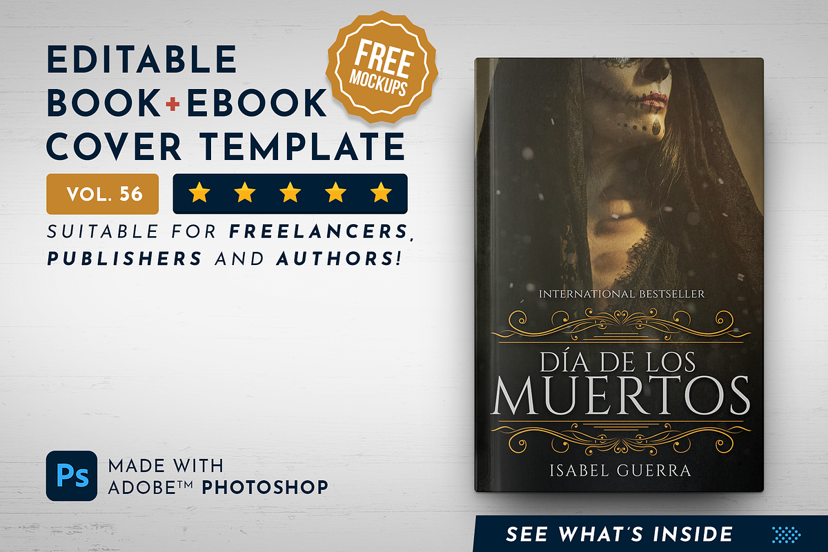 Book Cover Template 56, a Templates & Theme by Digital Goods (Photo 1 of 11)