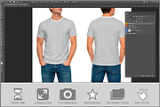T-shirt Rusty Metal PSD, a Shirt Mockup by Bruno's Shop (Thumbnail 2 of 3)