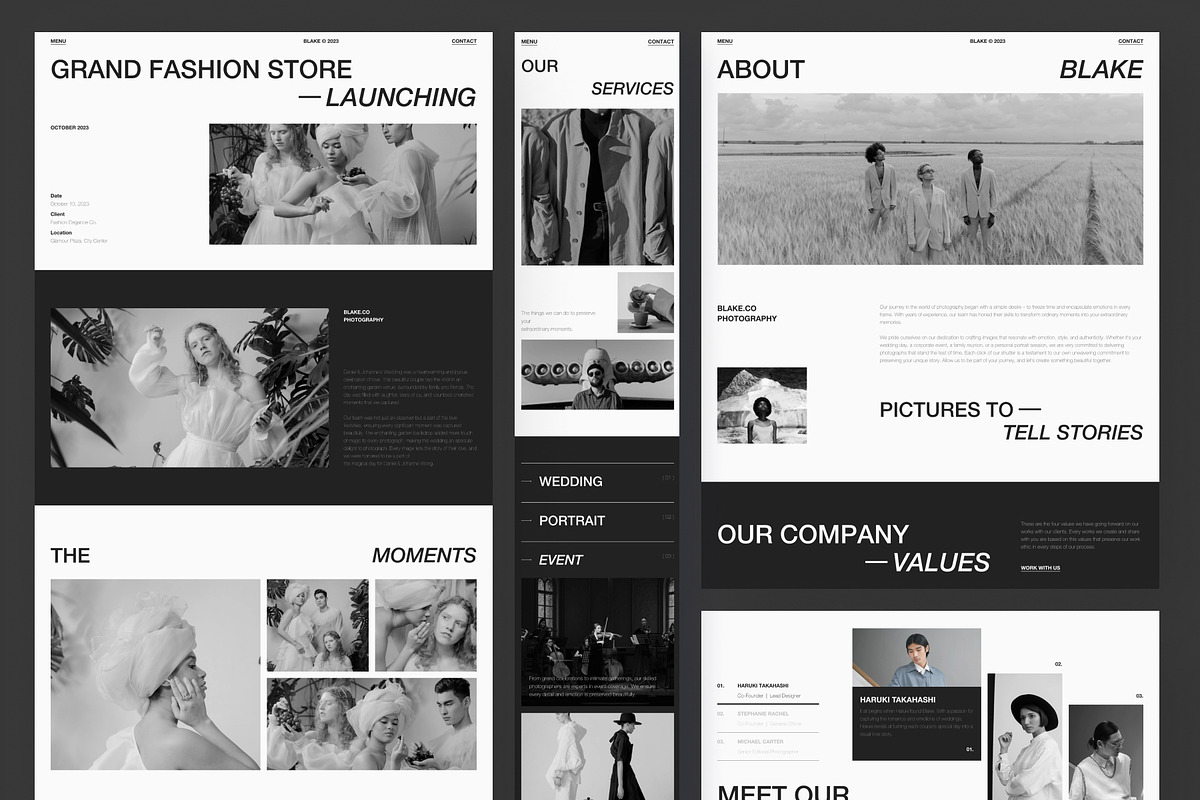 Blake - Photography Website Framer, a Websites & App Template by peterdraw (Photo 3 of 5)