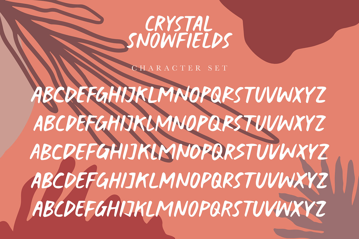 Crystal Snowfields Handwritten Font, a Font by Megi Satyo Widodo (Photo 10 of 11)