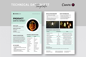 Technical Data Sheet Template