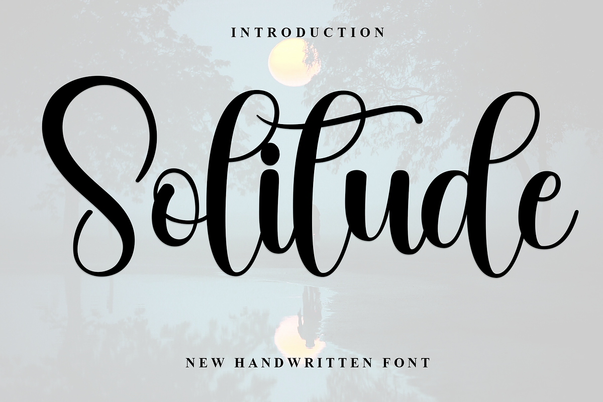 Solitude, a Serif Font by FreshTypeINK (Photo 1 of 8)