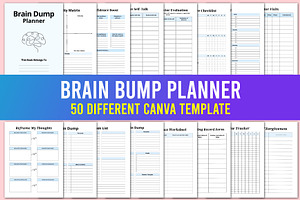 Brain Dump Planner Canva Interior