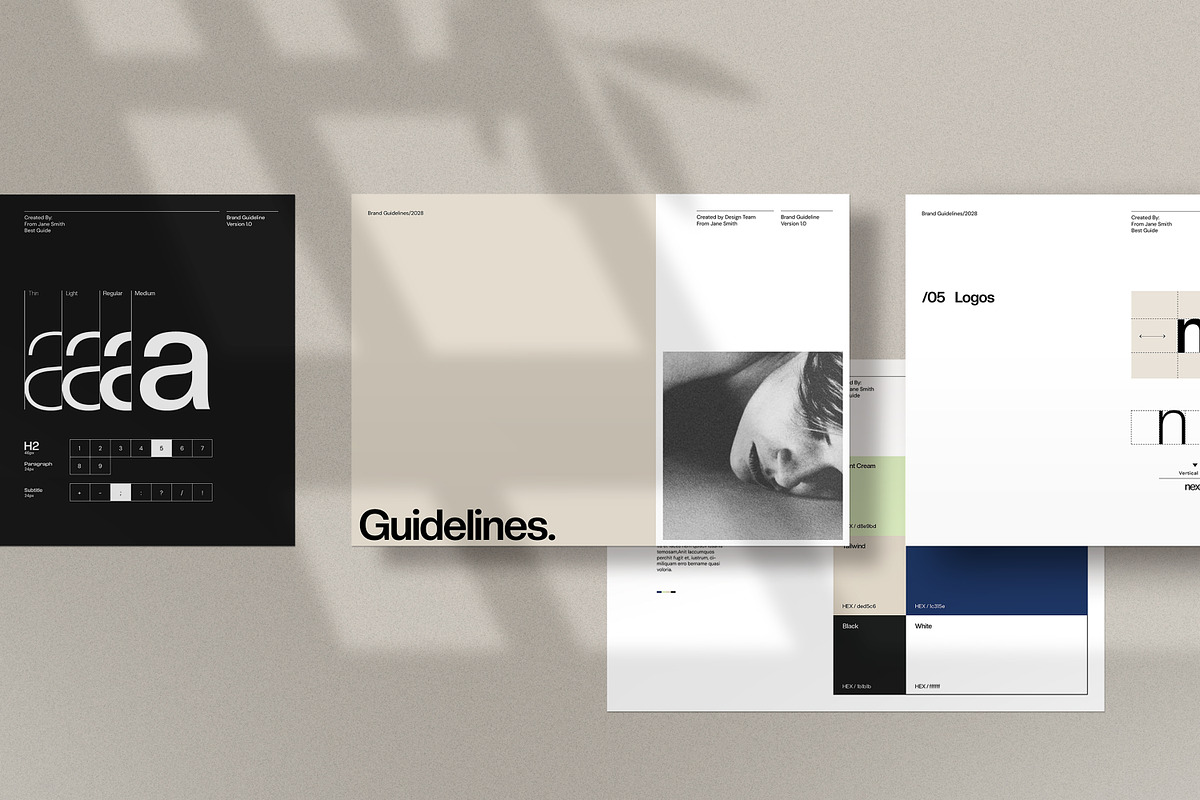 Brand Guideline Templates - CANVA, a Branding & Logo Template by evgenystudio (Photo 2 of 17)