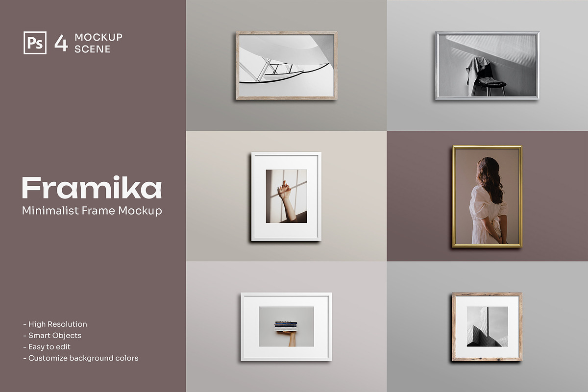 Framika - Frame Mockup Bundle, a Product Mockup by JafarNation (Photo 1 of 13)