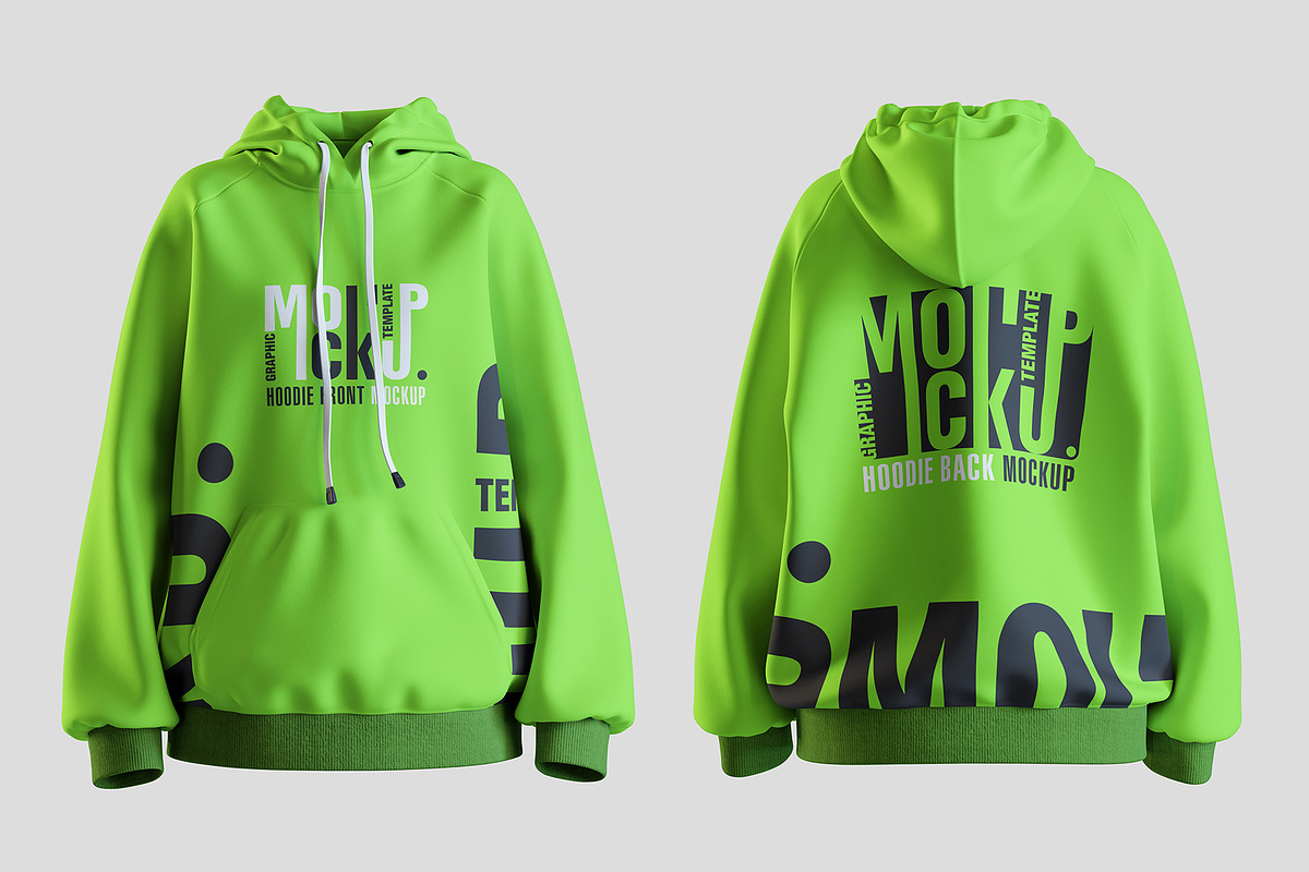 Hoodie Front & Back Mockups Mockup, a Hoody Mockup by Artnivora.Std (Photo 1 of 4)
