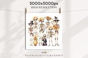 Cute Skeleton Skull Halloween Creepy, a Seasonal Illustration by Rabbit Heart (Thumbnail 8 of 10)