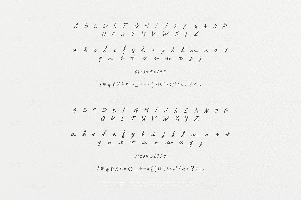 My Handwriting Scripted for Journals, a Handwritten Font by slowlivecreate (Photo 7 of 7)