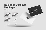 Business Card Set Mockups, an Advertising Mockup by graphiccrew (Thumbnail 1 of 10)