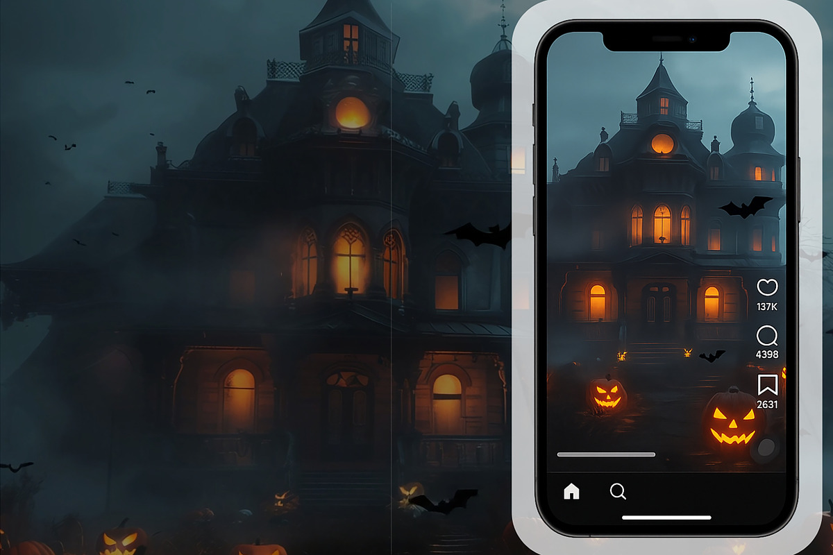 Halloween Video Backgrounds Pack, a Scene 3D Model by MarisoArt (Photo 3 of 5)