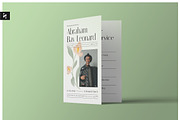 Simple Floral Funeral Program, a Brochure Template by Neermana (Thumbnail 1 of 4)