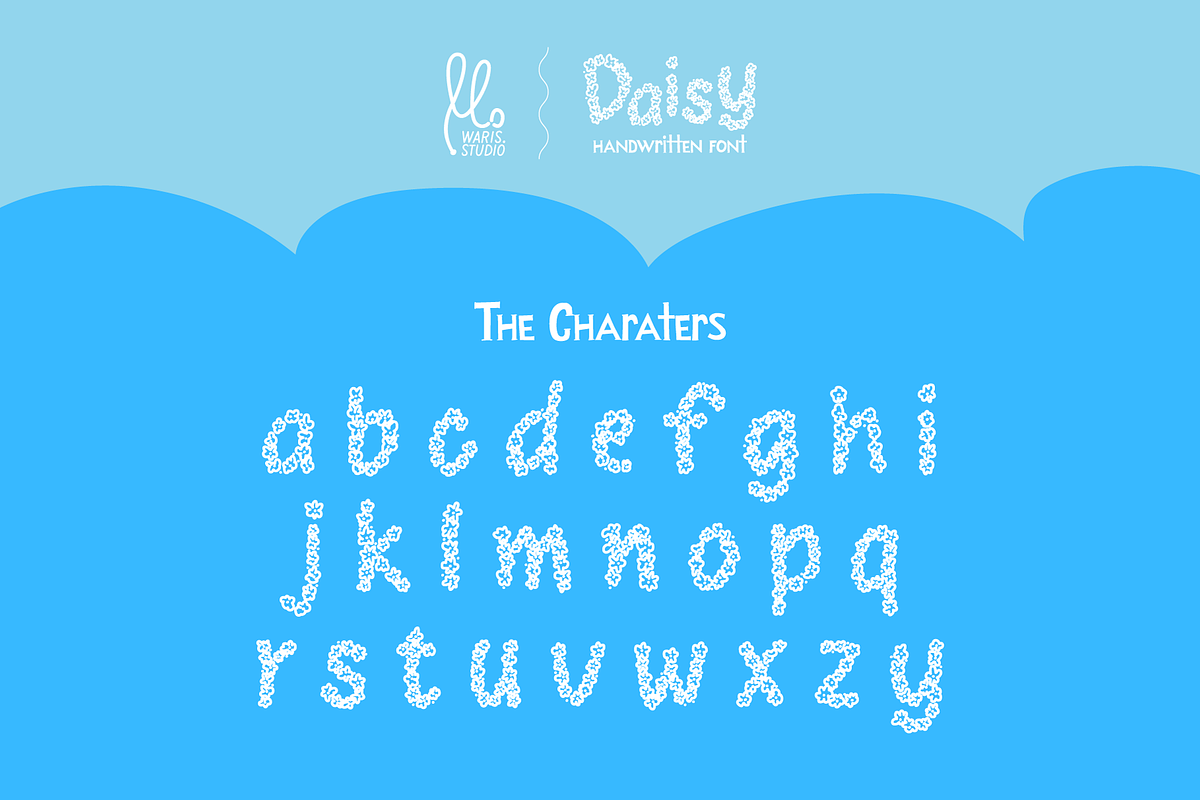 Daisy Handwritten Font, a Handwritten Font by Waris Studio (Photo 7 of 8)