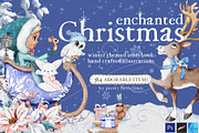 Enchanted Christmas Illustrations, a Graphic by Pretty Little Lines (Thumbnail 1 of 21)