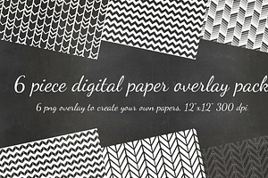 Chevron PNG Overlay Six Pack