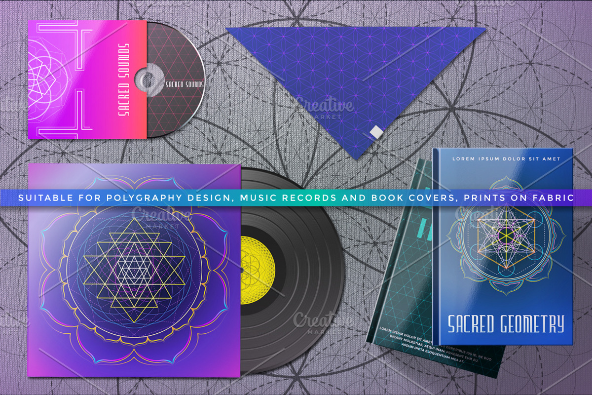 SACRED GEOMETRY MANDALAS & SYMBOLS, a Graphic by TRIKONA (Photo 6 of 6)