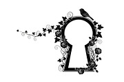 Floral Keyhole Frame SVG Bundle, an Illustration by Designs_River (Thumbnail 27 of 31)