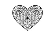 Ornamental Heart Silhouette Bundle, an Illustration by jahid234 (Thumbnail 25 of 31)