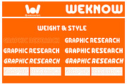 Graphic Research font, a Sans Serif Font by weknow (Thumbnail 7 of 8)