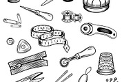 Set of 18 sewing and tailoring, an Object Illustration by LogosDen (Thumbnail 2 of 3)