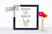 Square Black Frame Mock Up, a Print Template by Pixomize (Thumbnail 2 of 4)