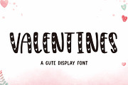 Valentines, a Handwritten Font by Mozatype (Thumbnail 1 of 7)