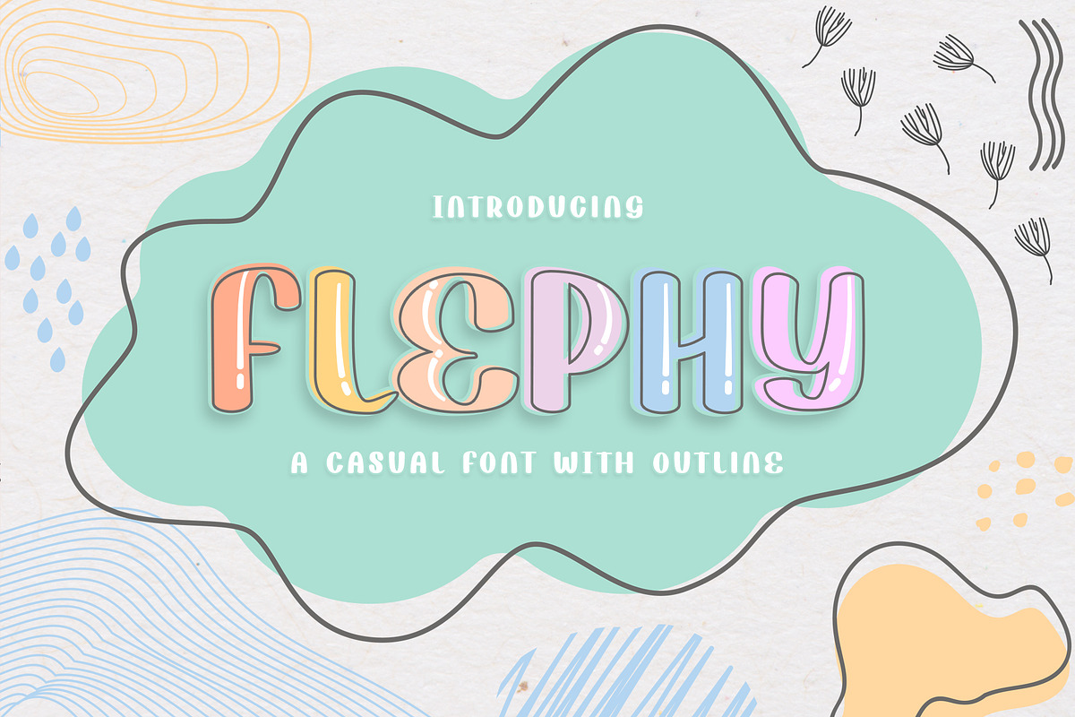 Flephy, a Font by Rochart (Photo 1 of 9)