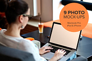 9 photo mock-ups - devices, an iPhone Mockup by show it better (Thumbnail 1 of 5)