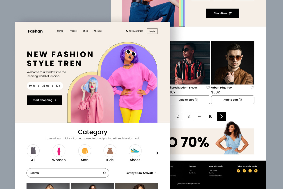 Fashan - Fashion Landing Page, a Landing Page Template by twinstd (Photo 3 of 5)
