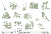 80 line art Horse Stable clip art, an Animal Illustration by Poppy Lane Studio (Thumbnail 7 of 12)