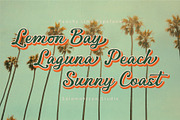 Peachy Lime – Retro Script Font, a Script Font by Salamahtype (Thumbnail 6 of 8)