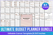Ultimate Budget Planner Bundle, a Stationery Template by Mustafiz (Thumbnail 1 of 9)