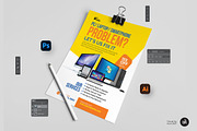 Computer Repair Service Flyer, a Flyer Template by Aam360 (Thumbnail 3 of 3)