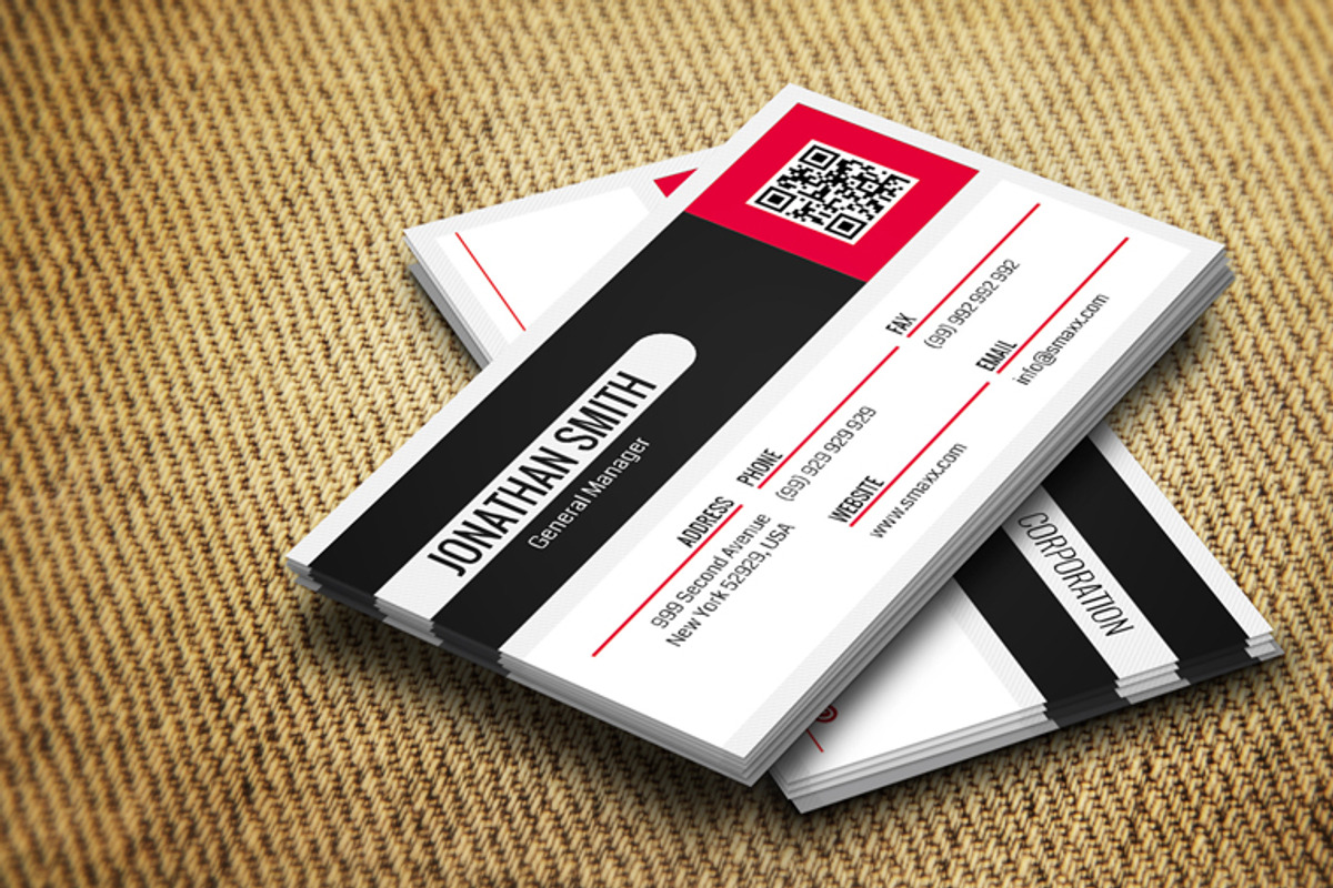 Corporate Business Card CM037, a Business Card Template by annozio (Photo 2 of 4)