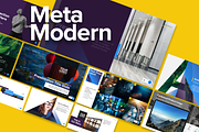 Meta Modern PowerPoint Presentation, a Presentation Template by Knockout Prezo (Thumbnail 1 of 14)