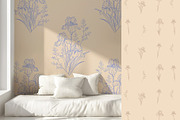 Vintage Blue Irises patterns, a Pattern Graphic by Carpet Tapete Pretzel (Thumbnail 12 of 16)