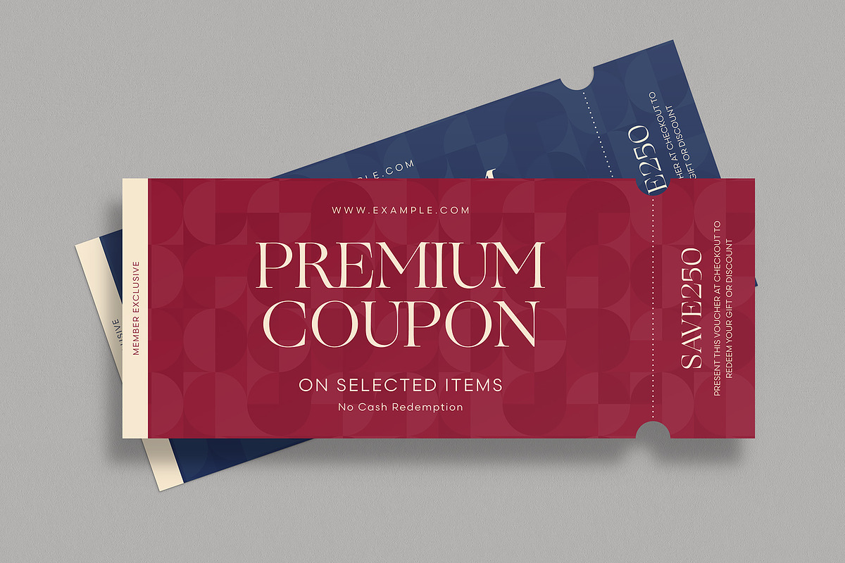 Gift Voucher Coupon Template, a Stationery Template by BrandPacks (Photo 4 of 5)